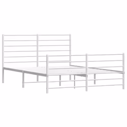 Giroletto con Testiera e Pediera Metallo Bianco 120x190 cmcod mxl 73359 - Vista aggiuntiva 3