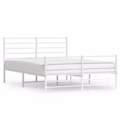 Giroletto con Testiera e Pediera Metallo Bianco 160x200 cmcod mxl 103450 - Vista aggiuntiva 2