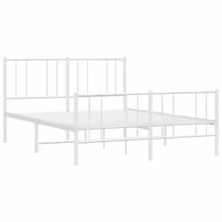 Giroletto con Testiera e Pediera Metallo Bianco 140x200 cmcod mxl 103548 - Vista aggiuntiva 3