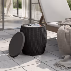 Contenitore da Giardino 4 in 1 Polipropilene Nero cod mxl 109673