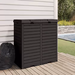 Cestino per Rifiuti da Esterno Nero 78x41x86 cm Polipropilenecod mxl 129824 - Vista aggiuntiva 3