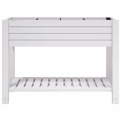 Fioriera Rialzata da Giardino Bianca 110x45x79 cm Polipropilenecod mxl 79243 - Vista aggiuntiva 3