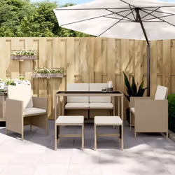 Godetevi un buon caffè nel vostro spazio esterno con questo set da pranzo da giardino! Questo set da pranzo è l'aggiunta perf ...