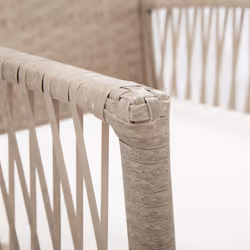 VidaXL 363408 sedia da esterno Terrazzo Seduta imbottita Rattan sintetico, Acciaio Beige, Crema, Bianco - Vista aggiuntiva 6