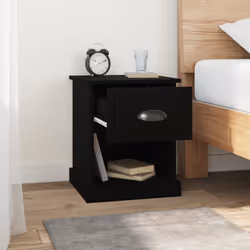 VidaXL 816131 comodino Nero - Vista aggiuntiva 4