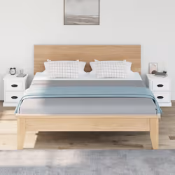 vidaXL Comodini 2 pz Bianchi 39x39x47,5 cm in Legno Multistrato - Vista aggiuntiva 3