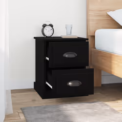 VidaXL 816147 comodino Nero - Vista aggiuntiva 4