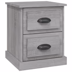 Comodino Grigio Sonoma 39x39x47,5 cm in Legno Multistratocod mxl 79476
