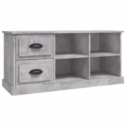Mobile TV Grigio Cemento 102x35,5x47,5 cm in Legno Multistratocod mxl 79203 - Vista aggiuntiva 2