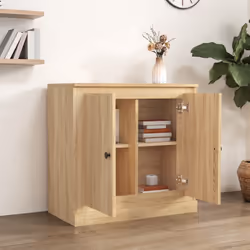 vidaXL Credenza Rovere Sonoma 70x35,5x67,5 cm in Legno Multistrato - Vista aggiuntiva 3