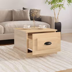 vidaXL Tavolino da Salotto Rovere Sonoma 50x50x35 cm Legno Multistrato - Vista aggiuntiva 3