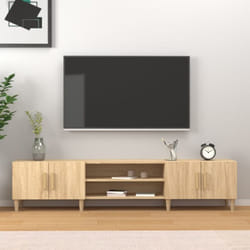Mobile per tv Rovere Sonoma 180x31,5x40 cm in Legno Multistrato Vidaxl 33716