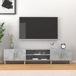 Vidaxl - Mobile Porta tv, Armadietti per tv Grigio Cemento 180x31,5x40 cm Legno Multistrato