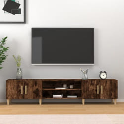 Vidaxl - Mobile tv Rovere Fumo 180x31,5x40 cm in Legno Multistrato 54363