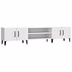 Mobile Porta TV Bianco 180x31,5x40 cm in Legno Multistratocod mxl 97293 - Vista aggiuntiva 2