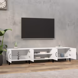 Mobile Porta TV Bianco 180x31,5x40 cm in Legno Multistratocod mxl 97293 - Vista aggiuntiva 3