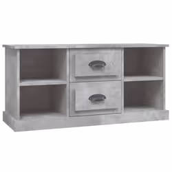 vidaXL Mobile Porta TV Grigio Cemento 99,5x35,5x48cm Legno Multistrato - Vista aggiuntiva 2