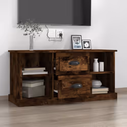 Mobile Porta TV Rovere Fumo 99,5x35,5x48cm in Legno Multistratocod mxl 127183