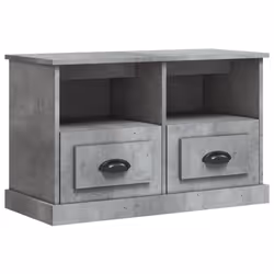Mobile Porta TV Grigio Cemento 80x35x50 cm in Legno Multistratocod mxl 81972