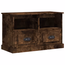 Mobile Porta TV Rovere Fumo 80x35x50 cm in Legno Multistratocod mxl 105867 - Vista aggiuntiva 2
