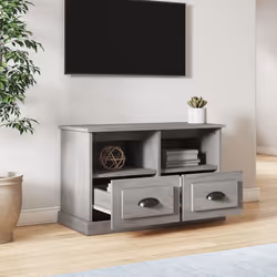 Mobile Porta TV Grigio Sonoma 80x35x50 cm in Legno Multistratocod mxl 81971