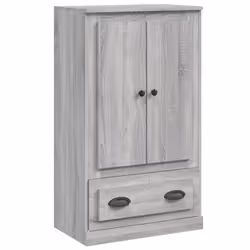 vidaXL Credenza Grigio Sonoma 60x35,5x103,5 cm in Legno Multistrato - Vista aggiuntiva 2