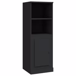 Credenza Nera 36x35,5x103,5 cm in Legno Multistratocod mxl 103672 - Vista aggiuntiva 2