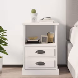 VidaXL 816328 comodino Bianco