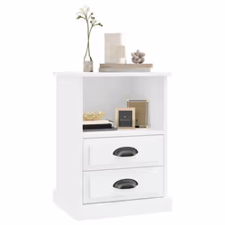 VidaXL 816328 comodino Bianco - Vista aggiuntiva 4