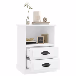 VidaXL 816328 comodino Bianco - Vista aggiuntiva 5