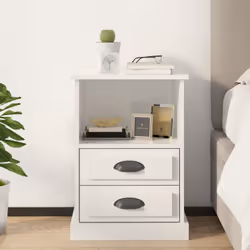 Questo comodino dal design elegante è un'aggiunta senza tempo al vostro arredamento. Materiale resistente: Il legno ingegneri ...