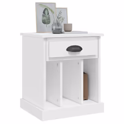VidaXL 816345 comodino Bianco - Vista aggiuntiva 4