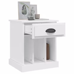 VidaXL 816345 comodino Bianco - Vista aggiuntiva 5