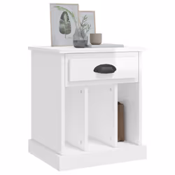 VidaXL 816348 comodino Bianco - Vista aggiuntiva 4