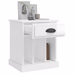 VidaXL 816349 comodino Bianco - Vista aggiuntiva 5