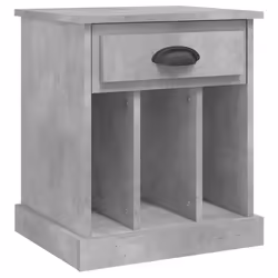 vidaXL Comodino Grigio Cemento 43x36x50 cm - Vista aggiuntiva 2