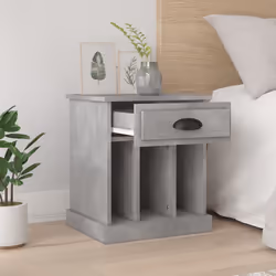 Comodini 2 pz Grigio Cemento 43x36x50 cmcod mxl 127255