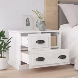 Comodino Bianco Lucido 60x39x45 cmcod mxl 81960