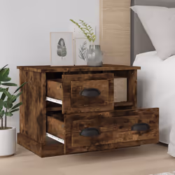 vidaXL Comodino Rovere Fumo 60x39x45 cm - Vista aggiuntiva 3