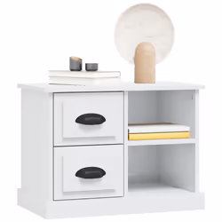 VidaXL 816370 comodino Bianco - Vista aggiuntiva 4