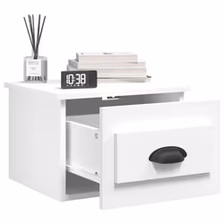 VidaXL 816377 comodino Bianco - Vista aggiuntiva 4