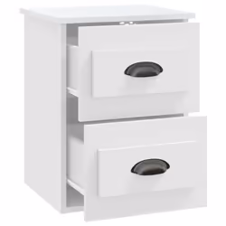 VidaXL 816393 comodino Bianco - Vista aggiuntiva 8