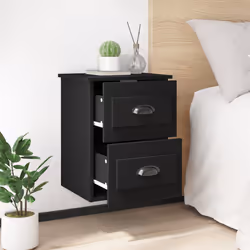 VidaXL 816395 comodino Nero - Vista aggiuntiva 4