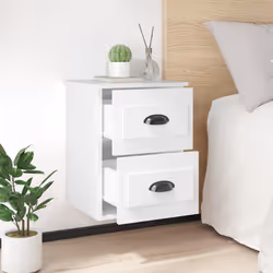 VidaXL 816397 comodino Bianco - Vista aggiuntiva 4