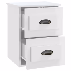 VidaXL 816397 comodino Bianco - Vista aggiuntiva 8