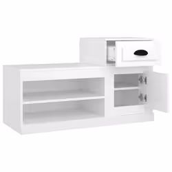 VidaXL 816416 scarpiera Bianco - Vista aggiuntiva 8