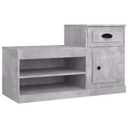 Scarpiera Grigio Cemento 100x42x60 cm in Legno Multistratocod mxl 127074 - Vista aggiuntiva 2