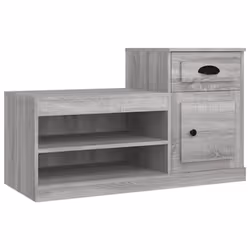 Scarpiera Grigio Sonoma 100x42x60 cm in Legno Multistratocod mxl 127116 - Vista aggiuntiva 2