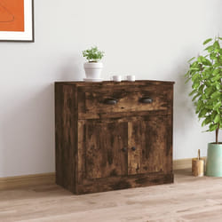 vidaXL Credenza Rovere Fumo 70x35,5x67,5 cm in Legno Multistrato