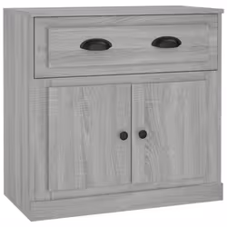vidaXL Credenza Grigio Sonoma 70x35,5x67,5 cm in Legno Multistrato - Vista aggiuntiva 2